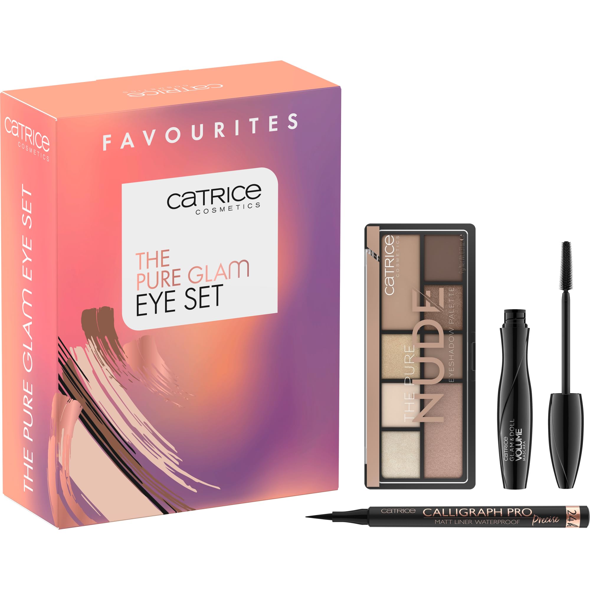 catrice-the-pure-glam-eye-set-lidschatten-eyeliner-mascara-3tlg image 1