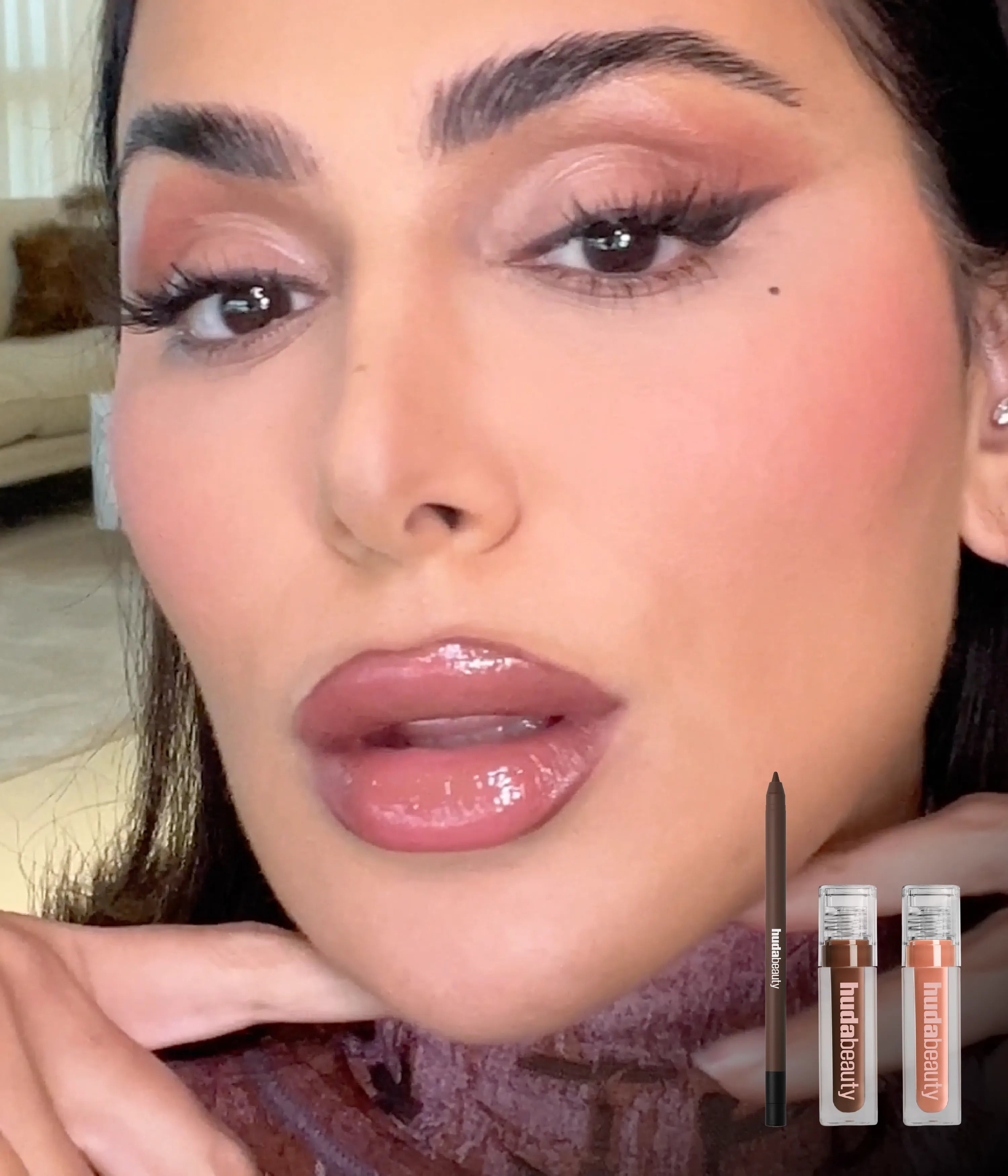 huda-beauty-faux-filler-coco-honey-lip-kit-set image 2