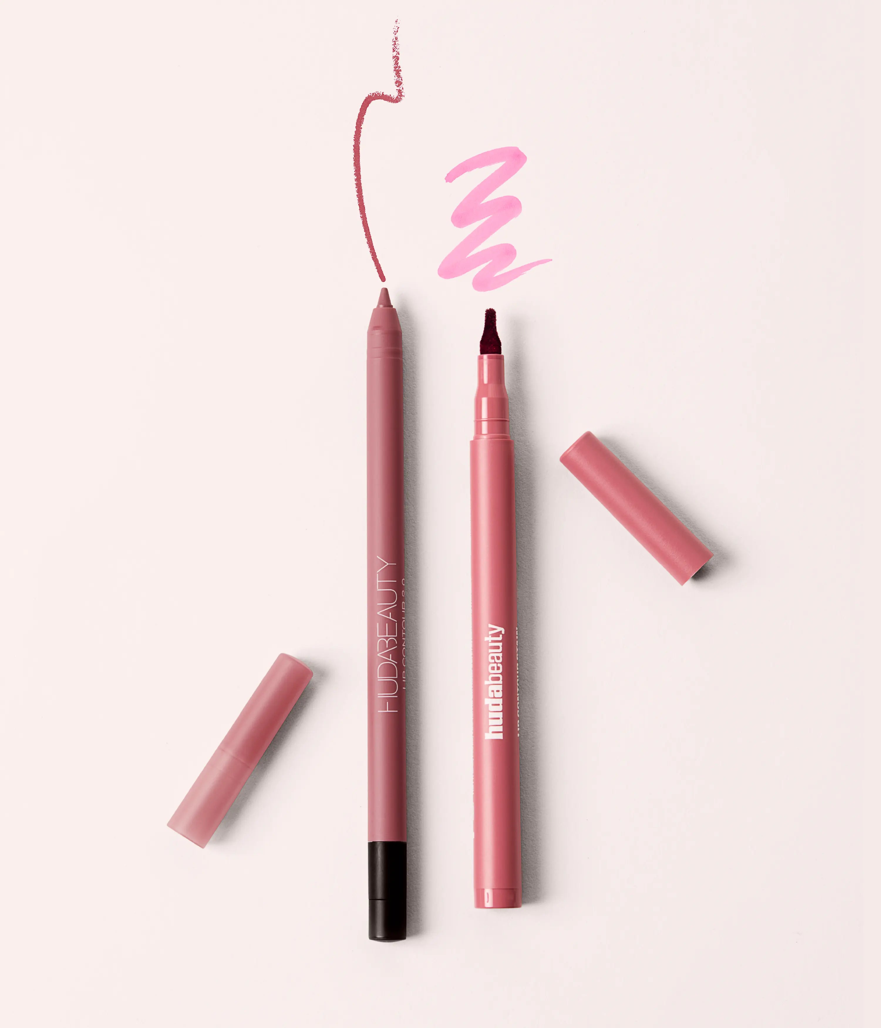 huda-beauty-lip-contour-stain-duo-lipliner-set-matt-braun image 2